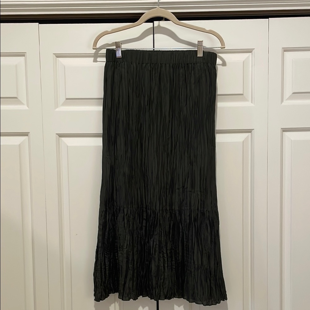 Eileen Fisher Crushed Silk Skirt